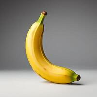 AI generated banana with clear white background photo