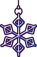 Snowflake Gradient Filled Icon vector