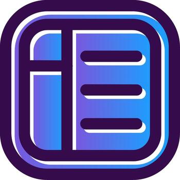 diseño degradado lleno icono vector