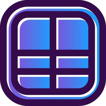 diseño degradado lleno icono vector