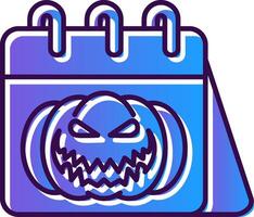 Halloween Gradient Filled Icon vector
