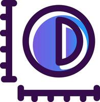 Sizing Gradient Filled Icon vector