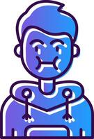 Sickness Gradient Filled Icon vector
