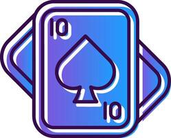 Spades Gradient Filled Icon vector