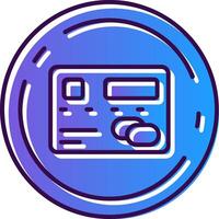 Pay Gradient Filled Icon vector