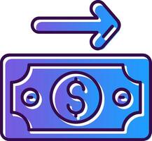 Payment Gradient Filled Icon vector
