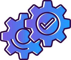 Setting Gradient Filled Icon vector
