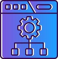 Setting Gradient Filled Icon vector