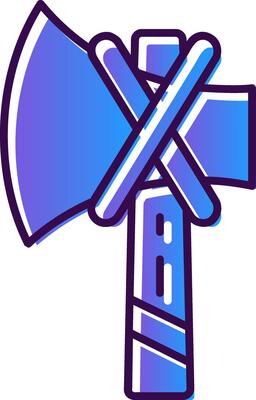 Axe Gradient Filled Icon