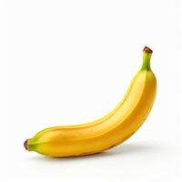 AI generated banana with clear white background photo