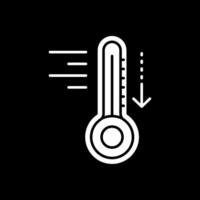 Cold Glyph Inverted Icon vector