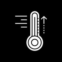 Hot Glyph Inverted Icon vector