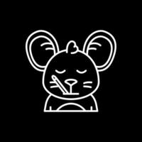 Sick Line Inverted Icon vector