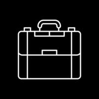 Briefcase Line Inverted Icon vector