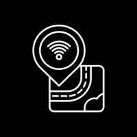 Wifi Line Inverted Icon vector