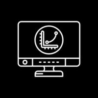 Graph Line Inverted Icon vector