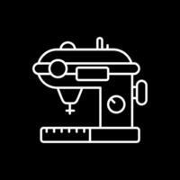 Sewing Line Inverted Icon vector