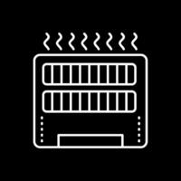 Heater Line Inverted Icon vector