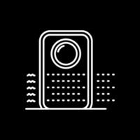Purifier Line Inverted Icon vector