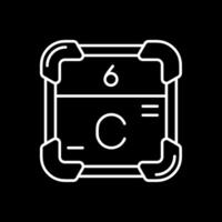 Carbon Line Inverted Icon vector