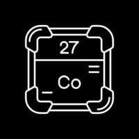 Cobalt Line Inverted Icon vector