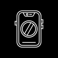 Ban Line Inverted Icon vector