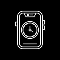 Time Line Inverted Icon vector