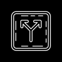 Split Line Inverted Icon vector