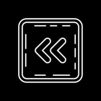 Chevron Line Inverted Icon vector