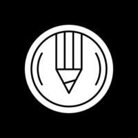 Compose Glyph Inverted Icon vector