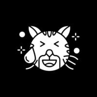 Sweat Glyph Inverted Icon vector