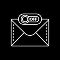 Off Line Inverted Icon vector