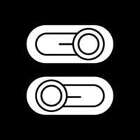 Switch Glyph Inverted Icon vector