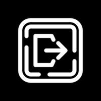 Logout Line Inverted Icon vector