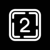 Two Line Inverted Icon vector