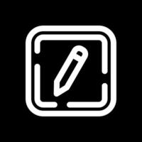 Edit Line Inverted Icon vector