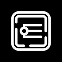 Endpoint Line Inverted Icon vector