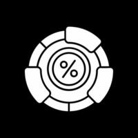 Ratio Glyph Inverted Icon vector