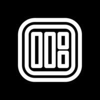 Layout Line Inverted Icon vector
