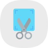 Screenshot Flat Curve Icon vector