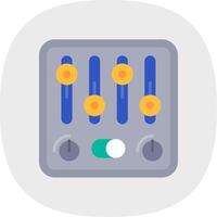 Control Flat Curve Icon vector