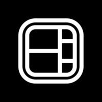 Layout Line Inverted Icon vector