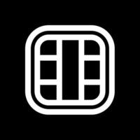 Layout Line Inverted Icon vector