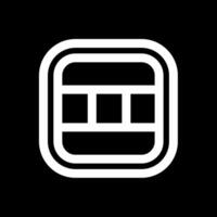 Layout Line Inverted Icon vector