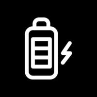 Battery Line Inverted Icon vector