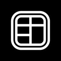 Layout Line Inverted Icon vector