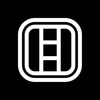 Layout Line Inverted Icon vector