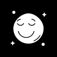 Relieved Glyph Inverted Icon vector