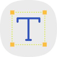 Font Flat Curve Icon vector