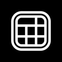Layout Line Inverted Icon vector